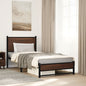 JUNG Vida Metallbett ohne Matratze Braun Eichen-Optik 80x200 cm