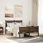 JUNG Vida Metallbett ohne Matratze Eichen-Optik 120x190 cm