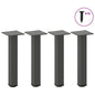 JUNG Vida Couchtischbeine 4 Stk. Anthrazit 42-44 cm Stahl