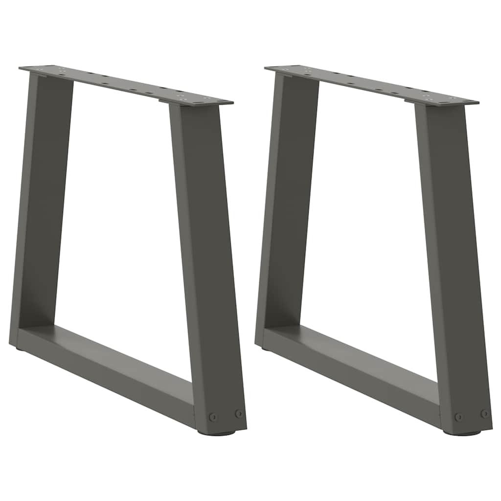 JUNG Vida Couchtischbeine V-Form 2 Stück Anthrazit 50x(42-43,3) cm Stahl