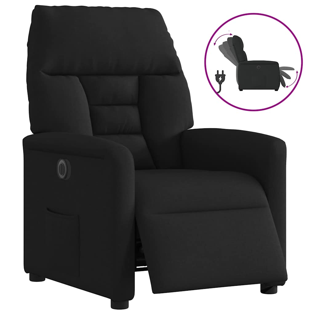 JUNG Vida Relaxsessel Elektrisch Schwarz Stoff