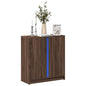 JUNG Vida LED-Sideboard Braun Eichen-Optik 77x34x85 cm Holzwerkstoff