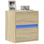 JUNG Vida TV-Wandschrank mit LED-Beleuchtung Sonoma 41x31x45 cm