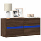 JUNG Vida TV-Wandschrank LED-Beleuchtung Braun Eichen-Optik 100x31x45 cm