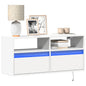 JUNG Vida TV-Wandschrank mit LED-Beleuchtung Weiß 100x31x45 cm
