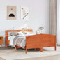 JUNG Vida Massivholzbett ohne Matratze Wachsbraun 135x190 cm Kiefernholz