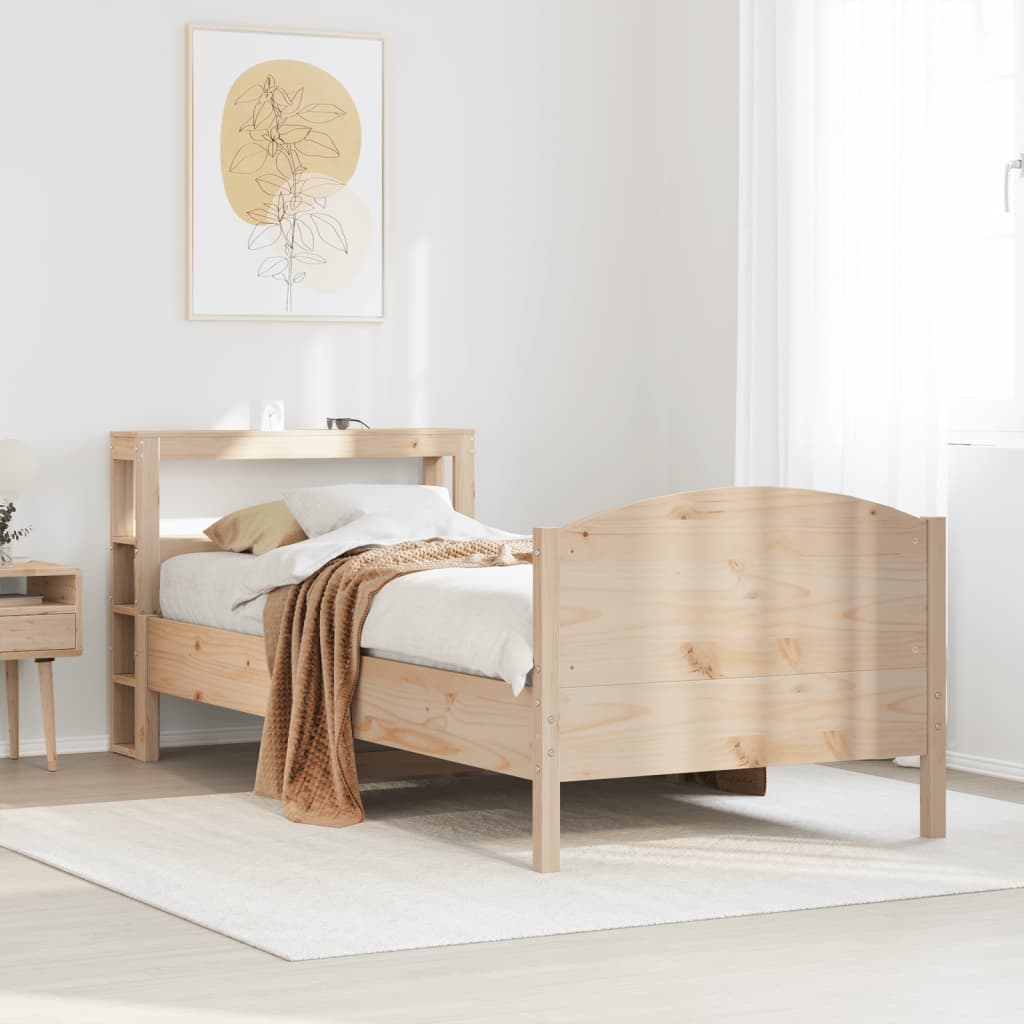 JUNG Vida Massivholzbett ohne Matratze 75x190 cm Kiefernholz