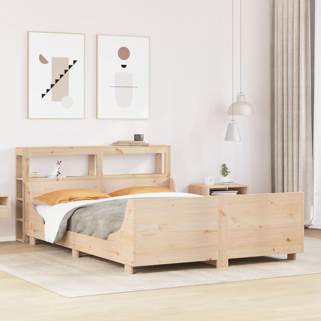 JUNG Vida Massivholzbett ohne Matratze 140x190 cm Kiefernholz