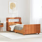 JUNG Vida Massivholzbett ohne Matratze Wachsbraun 75x190 cm Kiefernholz