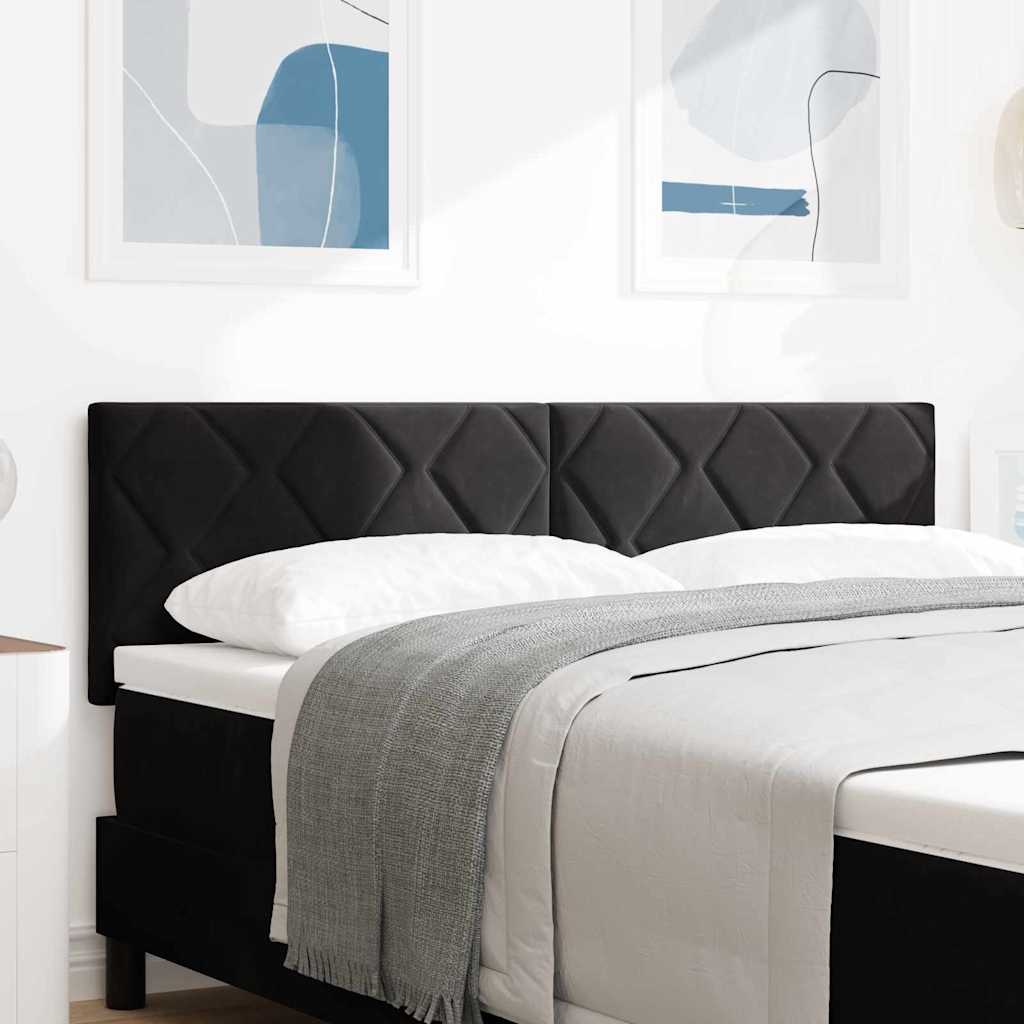 JUNG Vida LED Kopfteil Schwarz 144 cm Kunstleder