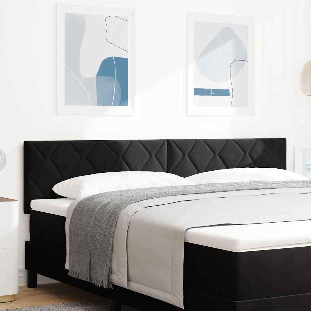 JUNG Vida LED Kopfteil Schwarz 180 cm Kunstleder