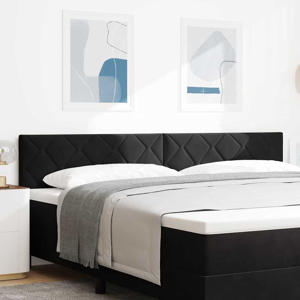 JUNG Vida LED Kopfteil Schwarz 200 cm Kunstleder