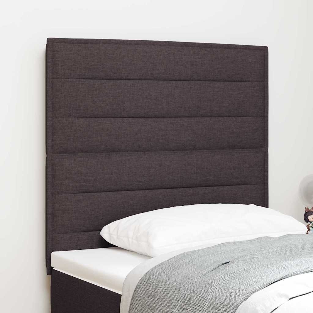 JUNG Vida LED Kopfteil mit LED-Lichtleisten Dunkelbraun 90 cm Polyester