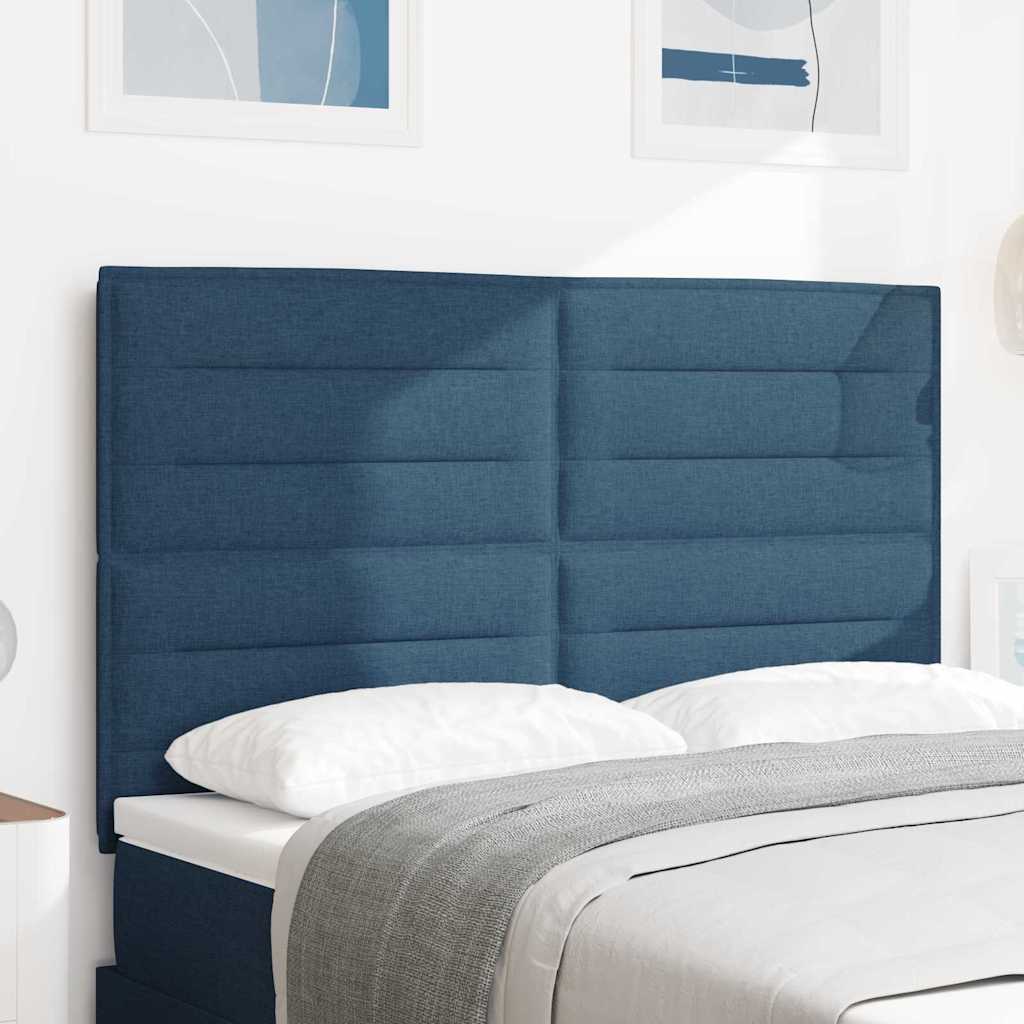 JUNG Vida LED Kopfteil mit LED-Lichtleisten Blau 144 cm Polyester