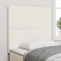 JUNG Vida LED Kopfteil mit LED-Lichtleisten Creme 100 cm Polyester