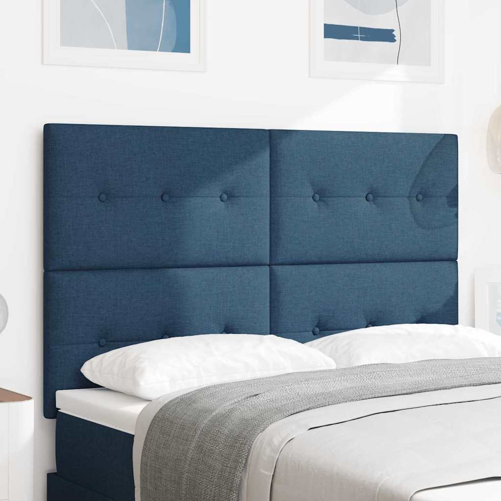 JUNG Vida LED Kopfteil mit LED-Lichtleisten Blau 144 cm Polyester