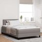 JUNG Vida Boxspringbett mit Matratze Taupe 120 x 200 cm Stoff