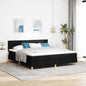 JUNG Vida Boxspringbett mit Matratze Schwarz 180 x 200 cm Stoff