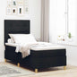 JUNG Vida Boxspringbett mit Matratze Schwarz 80 x 200 cm Stoff