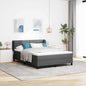 JUNG Vida Boxspringbett mit Matratze Dunkelgrau 140 x 200 cm Stoff