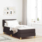 JUNG Vida Boxspringbett mit Matratze Dunkelbraun 80 x 200 cm Stoff