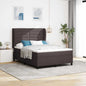 JUNG Vida Boxspringbett mit Matratze Dunkelbraun 160 x 200 cm Stoff