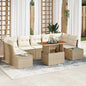 JUNG Vida Garten Essgruppe mit Kissen 8 pcs Beige und Creme