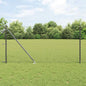 JUNG Vida Zaunpfosten Grau 10 x 1,4 m (60 x 60 mm Netz) Stahl und PVC