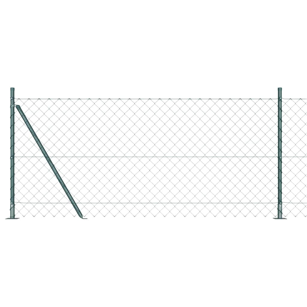 JUNG Vida Zaunpfosten Grün 10 x 0,8 m (60 x 60 mm Maschen) Stahl und PVC