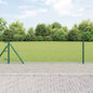 JUNG Vida Zaunpfosten Grün 25 x 0,4 m (60 x 60 mm Maschen) Stahl und PVC
