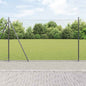 JUNG Vida Zaunpfosten Grau 25 x 1,6 m (60 x 60 mm Gewebe) Stahl und PVC