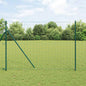 JUNG Vida Zaun mit Pfosten Grün 1,6 x 10 m Stahl und PVC