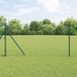 JUNG Vida Zaun mit Pfosten Grün 1 x 25 m Stahl und PVC