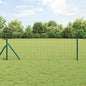 JUNG Vida Zaun mit Pfosten Grün 0,8 x 25 m Stahl