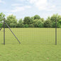 JUNG Vida Zaun mit Pfosten Grau 1 x 25 m Stahl