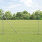 JUNG Vida Zaun mit Pfosten Silber 1,6 x 10 m Stahl und PVC