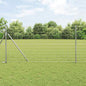 JUNG Vida Zaun mit Pfosten Silber 1,2 x 10 m Stahl und PVC