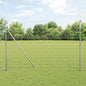 JUNG Vida Zaun mit Pfosten Silber 1,5 x 10 m Stahl und PVC