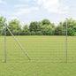 JUNG Vida Zaun mit Pfosten Silber 1,6 x 10 m Stahl und PVC