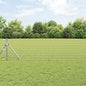 JUNG Vida Zaun mit Pfosten Silber 0,4 x 50 m Stahl und PVC