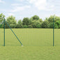 JUNG Vida Zaun mit Pfosten Grün 1,5 x 10 m Stahl