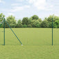 JUNG Vida Zaun mit Pfosten Grün 1,5 x 10 m Stahl