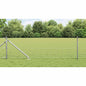 JUNG Vida Zaun mit Pfosten Silber 0,4 x 10 m Stahl