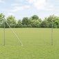 JUNG Vida Zaun mit Pfosten Silber 1,6 x 10 m Stahl