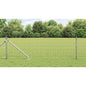 JUNG Vida Zaun mit Pfosten Silber 0,4 x 10 m Stahl