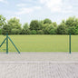JUNG Vida Zaun mit Pfosten Grün 0,4 x 50 m Stahl und PVC
