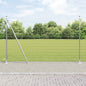 JUNG Vida Zaun mit Pfosten Silber 1,5 x 10 m Stahl