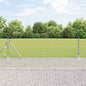 JUNG Vida Zaun mit Pfosten Silber 0,6 x 25 m Stahl
