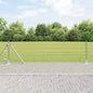 JUNG Vida Zaun mit Pfosten Silber 0,6 x 25 m Stahl
