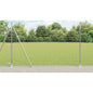 JUNG Vida Zaun mit Pfosten Silber 1,6 x 10 m Stahl